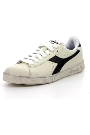 Diadora Game L Low Waxe, Sneakers Basses Mixte, Noir/Blanc, 36