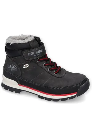 Dockers Garçon Bottines à Lacets, Gamin Bottines,Hydrofuge,Doublure Chaude,Botte d