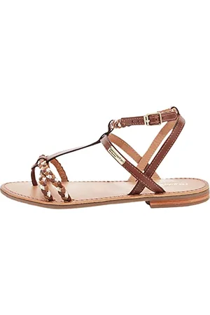 Les Tropéziennes par M Belarbi Femme HILITRES Chaussures Ville Entre-Doigt, Tan-Multi, 39 EU