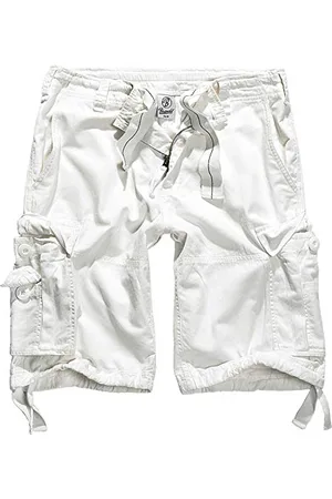 Brandit Vintage Short, White, XXL Homme