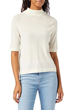Falke Rollneck T-SH Pullover Femme, Cream, FR : M (Taille Fabricant : M)