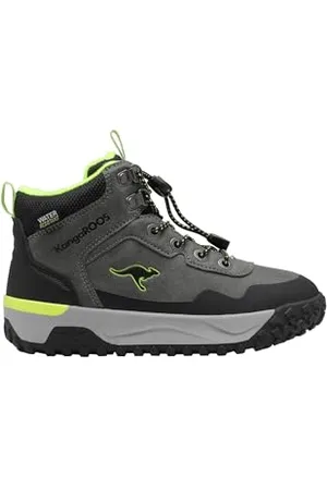 KangaROOS K-NB Vivi RV Botte de Neige, Steel Grey/limetta, 32 EU