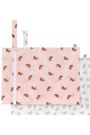 LÄSSIG Lot de 2 Sacs de Nez réutilisables/Wet Bag 2 pcs
