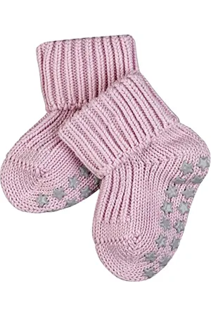 Falke Catspads Cotton, Chaussons Chaussettes Mixte bébé, Coton, Rose (Thulit 8663), 74-80 (1 Paire)