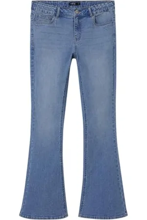 NAME IT NLFTARIANNE DNM NW Bootcut Pant Noos Baggy, , 134 cm Fille