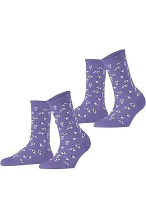 ESPRIT Petite Flowers Multipack W So viscose fantaisie lot de 2 paires, Chaussettes Femme, , 39-42