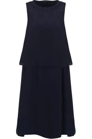 Armani Exchange Light, Balza, Zip on Back, Round Neck Robe de Cocktail, , L Femme