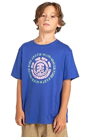 Element Summer Seal - T-Shirt - Garçon Enfant 8-16 Ans - Bleu.