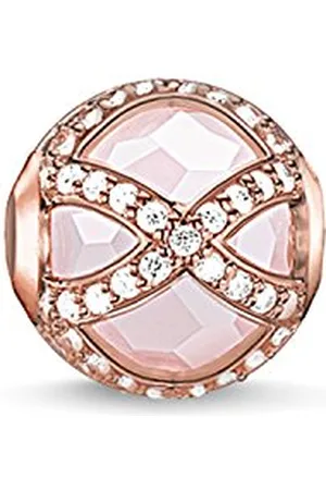 Thomas Sabo KARMA Maharani K0136-417-9 Drops pour femme en argent plaqué or rose et zircone blanc