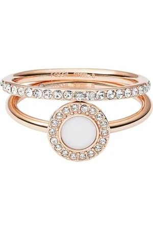 Fossil Bague Pour Femme, Bague En Acier Inoxydable Or , JF02666791
