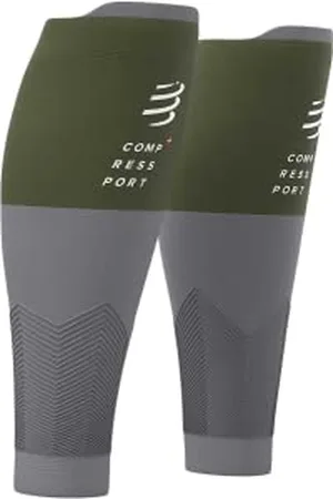 Compressport Mixte mollet, RF Vert/Steel Grey (Multicolore), 38-42 cm