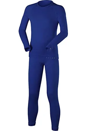 Falke Maximum Warm Ensemble Sous-Vêtement Technique Manches Longues Et Legging De Sport Mixte Enfant Thermique Bleu Marine Noir Plus De Couleurs Pour Randonnée Ski Running Football