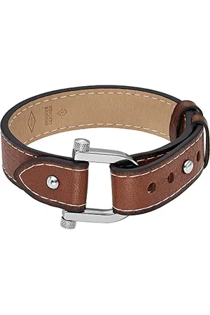 Fossil Bracelet Pour Hommes Heritage, Longueur : 268mm, Largeur : 33.3mm Bracelet En Acier Inoxydable Argenté, JF04397040