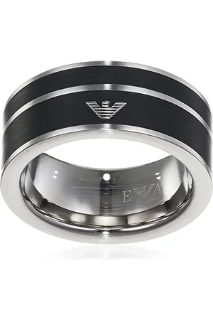 Emporio Armani Bague Pour Homme, Bague En Acier Inoxydable 9/10/11/11.5mm, EGS2032040