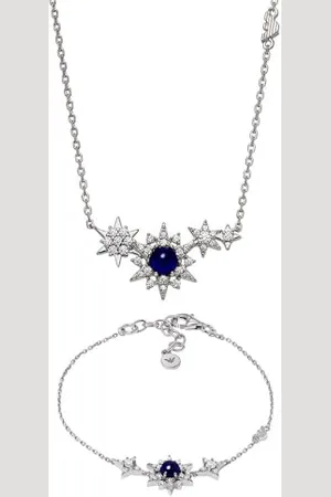 Emporio Armani Collier et bracelet en argent sterling pour femme, ensemble