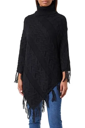 VILA Vichinti New Rollneck Knit Poncho/Su Tricot, , Taille Unique Femme