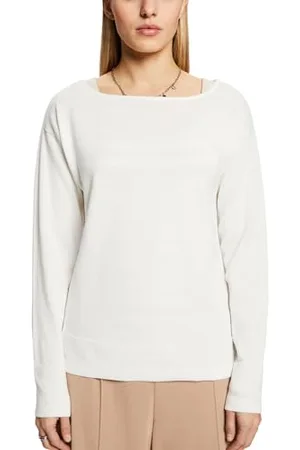 ESPRIT 994ee1i311 Sweater, 110/Off White, M Femme