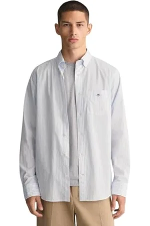 GANT REG Poplin Stripe Shirt Chemise À Rayures en Popeline Regular, , L Homme