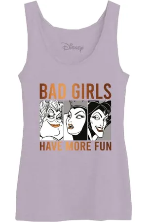 Disney « Bad Girls Have More Fun » WODVILNTK030 Débardeur Femme, Lila, Taille S