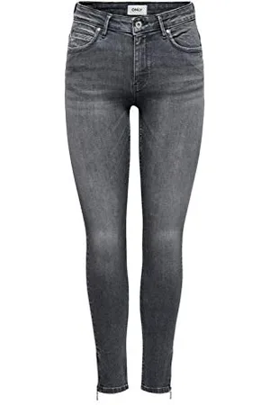 ONLY Onlkendell Life RG SK Ank Tai862 Noos Pantalons, Denim Gris Moyen, 26 W/32 L Femme