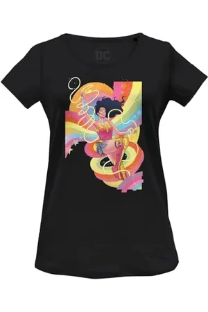 DC Comics Originals « Wonder Woman Rainbow » WODCOMITS001 T-Shirt Femme, , Taille XL