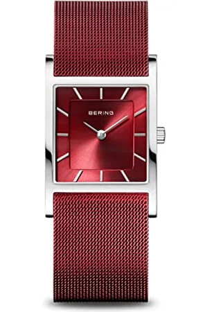 Bering Femmes Analogique Quartz Classic Collection Montre avec Bracelet en Acier Inoxydable & Verre Saphir