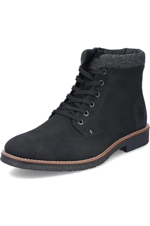 Rieker Homme Bottines 33640, Monsieur Bottines à Lacets,Bottes,Chukka Boot,Bottes Courtes,Bottes à Lacets,Noir (Schwarz / 01),40 EU / 6.5 UK