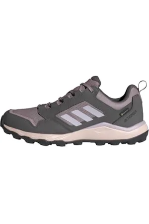 adidas Femme Tracerocker 2.0 Gore-TEX Trail Running Shoes Chaussures de Course sur Sentier, Charcoal/Silver Dawn/preloved Fig, 36 2/3 EU