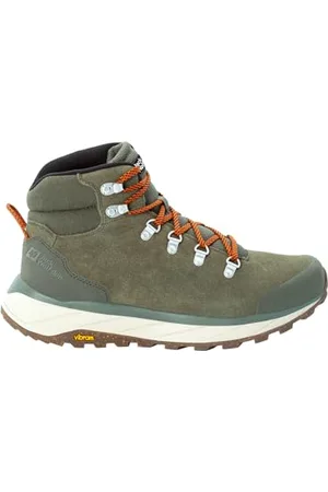 Jack Wolfskin Homme TERRAVENTURE URBAN MID M Chaussure de Marche, Khaki / Orange, 45 EU