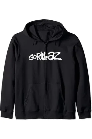 Gorillaz White Paint Brush Logo Sweat à Capuche