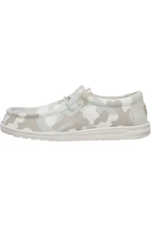 Hey dude HEYDUDE Wally Washed Camo - Chaussures pour Hommes - Baskets avec Semelles Confortables - Style Mocassin, , 42