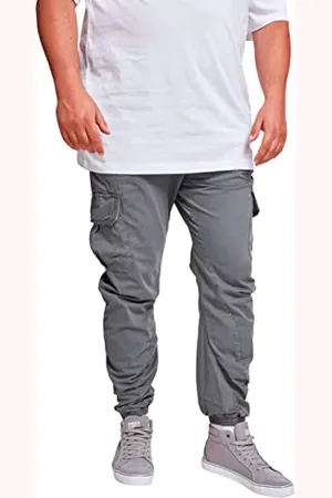 Urban classics Cargo Jogging Pants - Pantalon Slim, Homme - Gris (darkgrey 94) - M