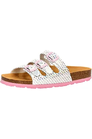LICO Bioline Starline Chausson, Blanc/argenté, 29 EU