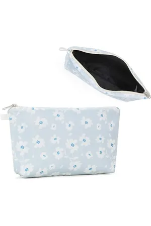 MISS LULÙ Trousse de Toilette Femme Imperméable à Motif Floral - Trousse Maquillage Femme Compacte,Trousse de Maquillage Idéale pour Voyage et Quotidien