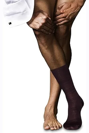 Falke Highshine M So soie coton fantaisie 1 paire, Chaussettes Homme, , 43-44