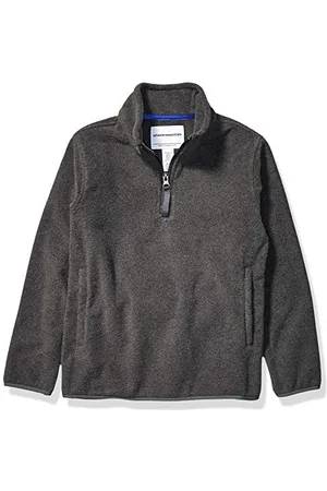 Amazon Veste Zippée 1/4 en Molleton Polaire Garçon, , 10 Ans
