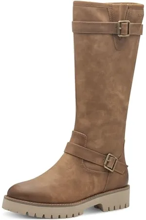 QS by s.Oliver Bottes Longues pour Femme 5-26603-41 Neige, , 41 EU