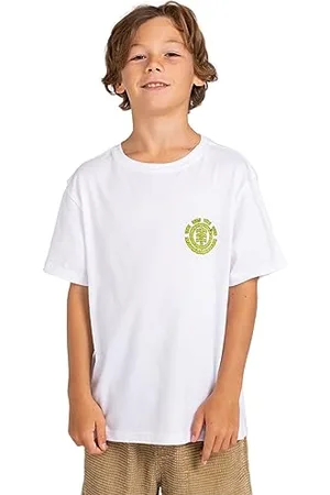Element Wild & Fast - T-Shirt - Garçon Enfant 8-16 Ans - Blanc.