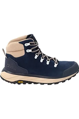 Jack Wolfskin Homme TERRAVENTURE URBAN MID M Chaussure de Marche, Dark Bleu / Beige, 42.5 EU