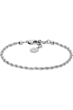 Fossil JF04822040 Bracelet en acier inoxydable argenté pour homme, Eine Grösse, Acier inoxydable, Pas de gemme