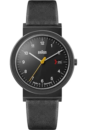 von Braun Gents AW 10 EVOB Classic Watch with Black Dial and Black Leather Strap
