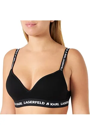 Karl Lagerfeld Femme Soutien-Gorge de Sport Rembourré Logo Karl, , M