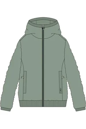 CMP Veste femme en fourrure Teddy à capuche fixe, Mineral 52
