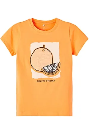 NAME IT Nkfhaven SS Top Box T-Shirt, , 122/128 cm Fille