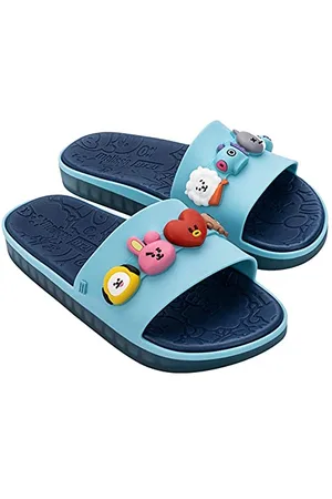Melissa BEACH SLIDE NEXT GEN + BT21, Sandale plate