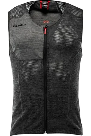 Alpina PROLAN Gilet pour homme - Protection dorsale flexible, respirante et réglable individuellement en laine de mouton pour homme