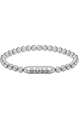 HUGO BOSS Jewelry Bracelet en perles pour Homme Collection SPHERE METAL en Acier inoxidable, Or Jaune et noir
