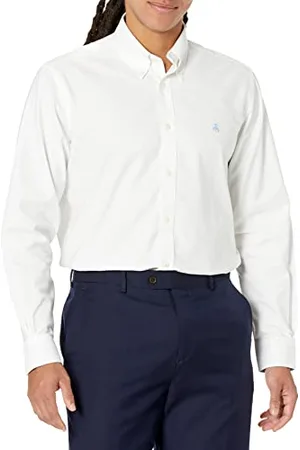 Brooks Brothers Chemise de Sport boutonnée à Manches Longues Infroissable pour Homme, , M