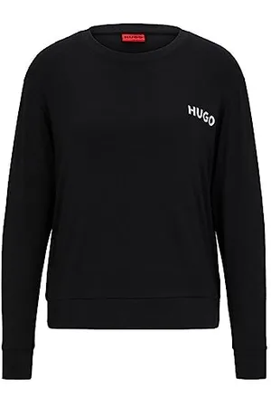 HUGO BOSS Unite_ls-Shirt Pyjama_Longsleeve, Noir 1, XL Femme
