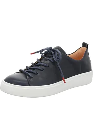 Think! Damen GRING chromfrei gegerbte nachhaltige Halbschuhe, Navy 8010